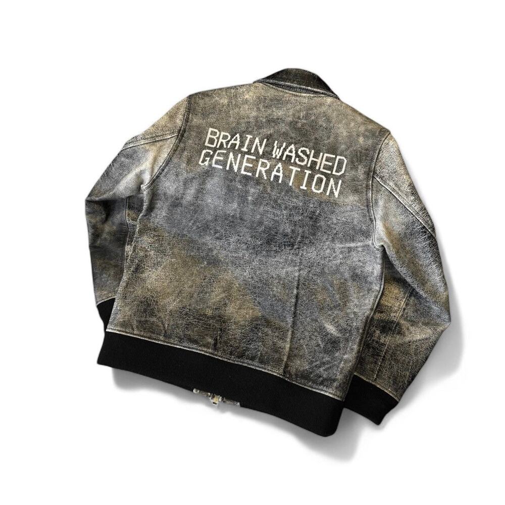 Undercover AW2017 Brainwashed Generation Leather Jacket
